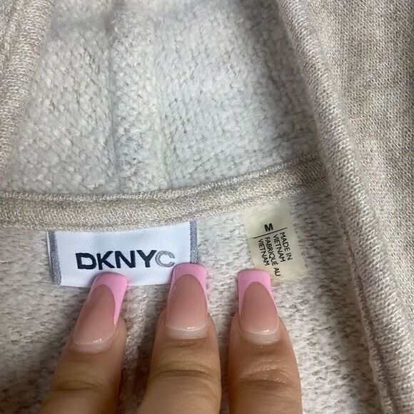 DKNYC Tan Open Front Cardigan Medium - Picture 4 of 9